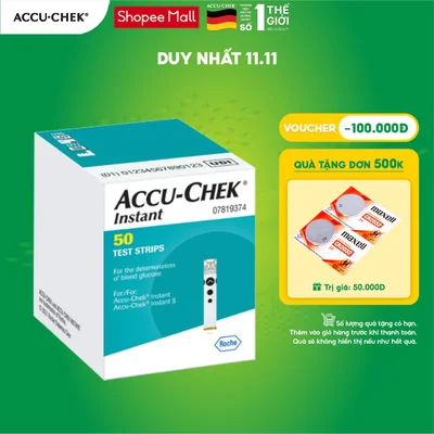 Hộp 50 Que Thử Đường Huyết ACCU CHEK Instant