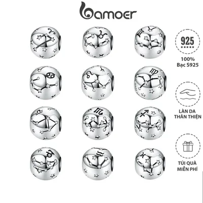 BAMOER Đầu Nối Mở Rộng Vòng cổ Bằng Bạc 925 Cao Cấ...