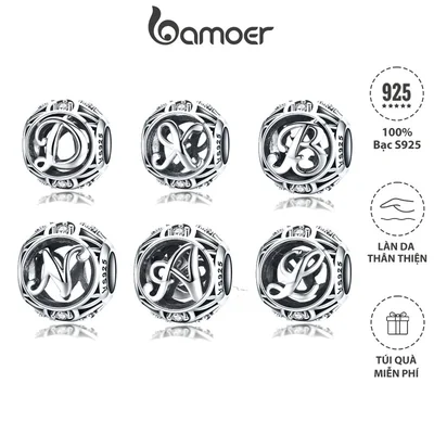 BAMOER Đầu Nối Mở Rộng Vòng cổ Bằng Bạc 925 Cao Cấ...