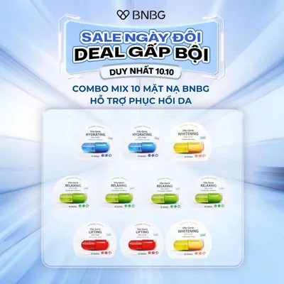 (KOL) Combo 10 Mặt Nạ BNBG Mix Hỗ Trợ Phục Hồi Da ...