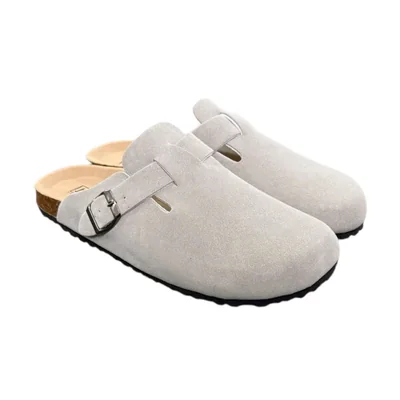 Dép Đế Trấu Kiểu Dáng Sục Boston Da Bò lộn nguyên ...