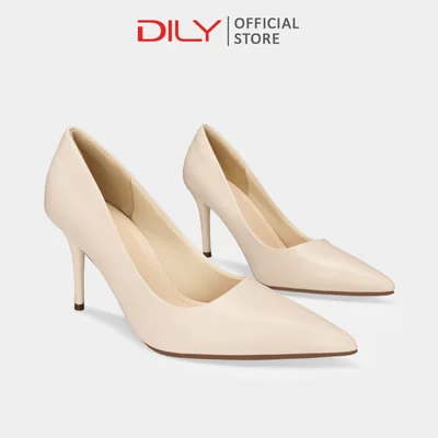 Giày cao gót nữ bít mũi DILY mũi nhọn thời trang g...