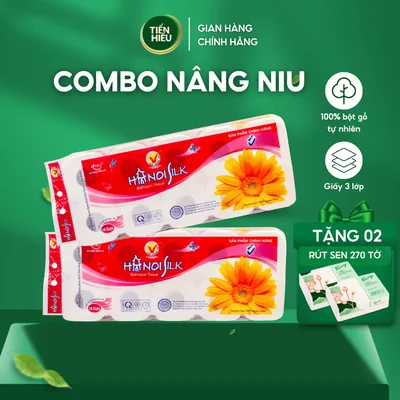  COMBO SIÊU TIẾT KIỆM Mua Bịch GVS HanoiSilk 3 Lớp...
