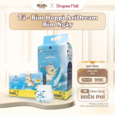  DEAL KÈM QUÀ COMBO 2Bịch Bỉm Tã Hoppi Airdream si...