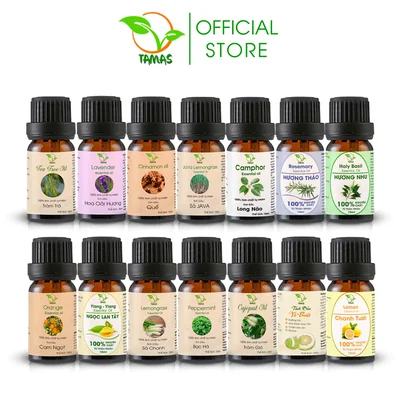 Tinh Dầu Thiên Nguyên Chất TAMAS 5ml 10ml Giúp Thơ...