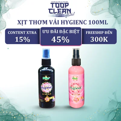  Chính Hãng Chai Xịt Xả Vải Khô HygienC Plus 100ml...