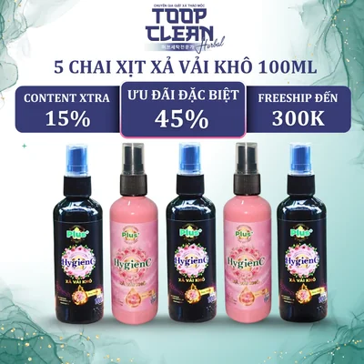  Chính Hãng Chai Xịt Xả Vải Khô HygienC Plus 100ml...